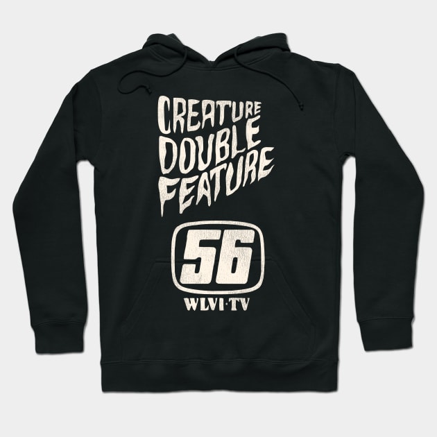 Creature Double Feature 70s Horror WLVI 56 Boston Hoodie by darklordpug